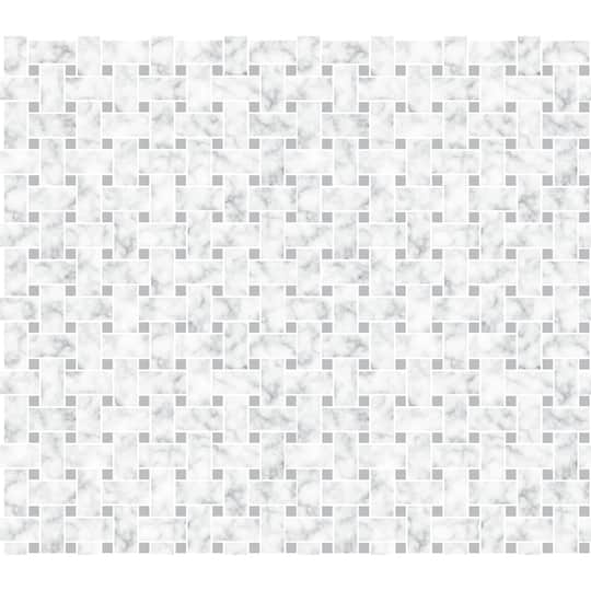 InHome Bianco Carrara Tile Peel & Stick Backsplash
